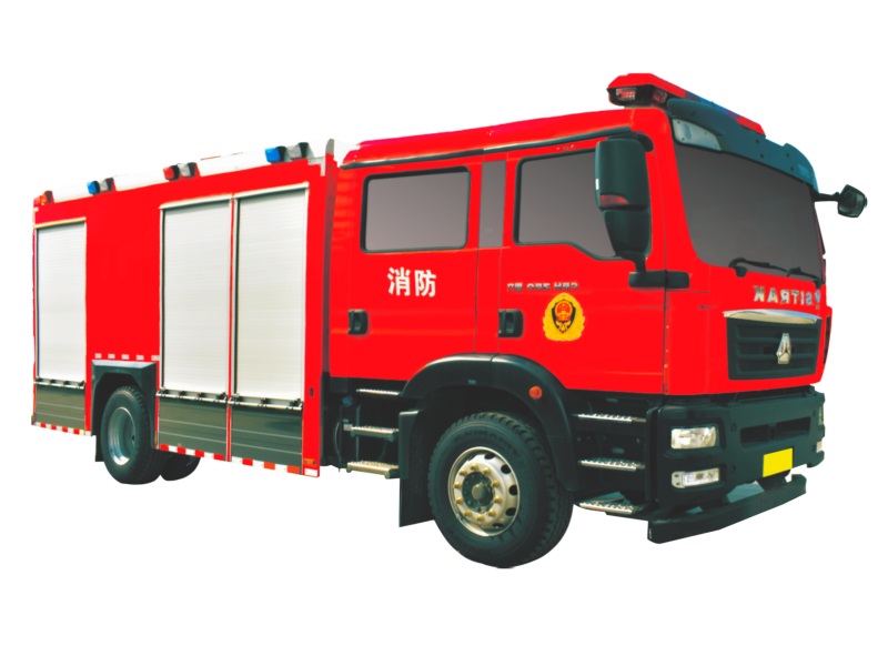 汕德卡6吨水罐消防车 