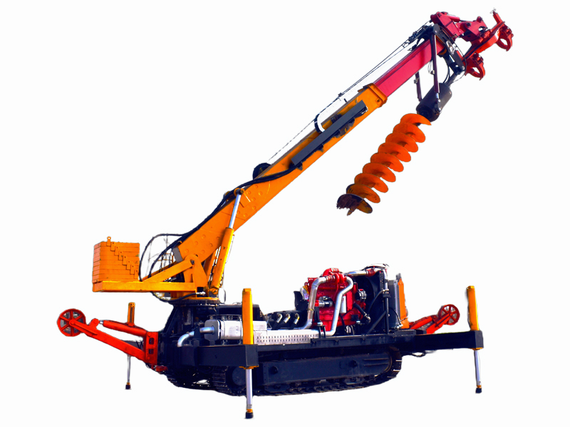 履带式线杆一体车 