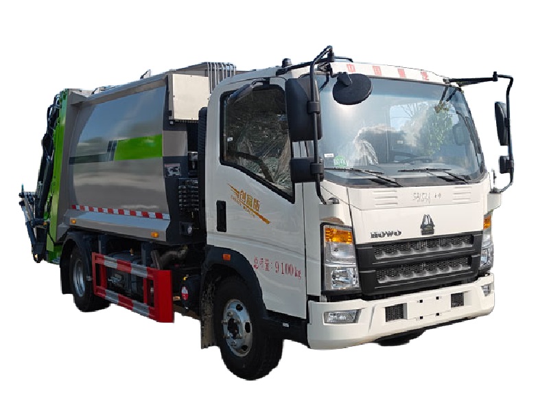 重汽5-6方压缩式垃圾车 