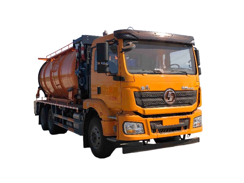 陕汽17方清洗吸污车 