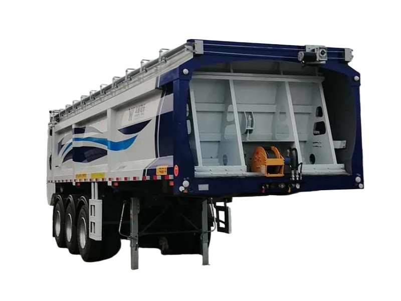 半挂传送带自卸车 